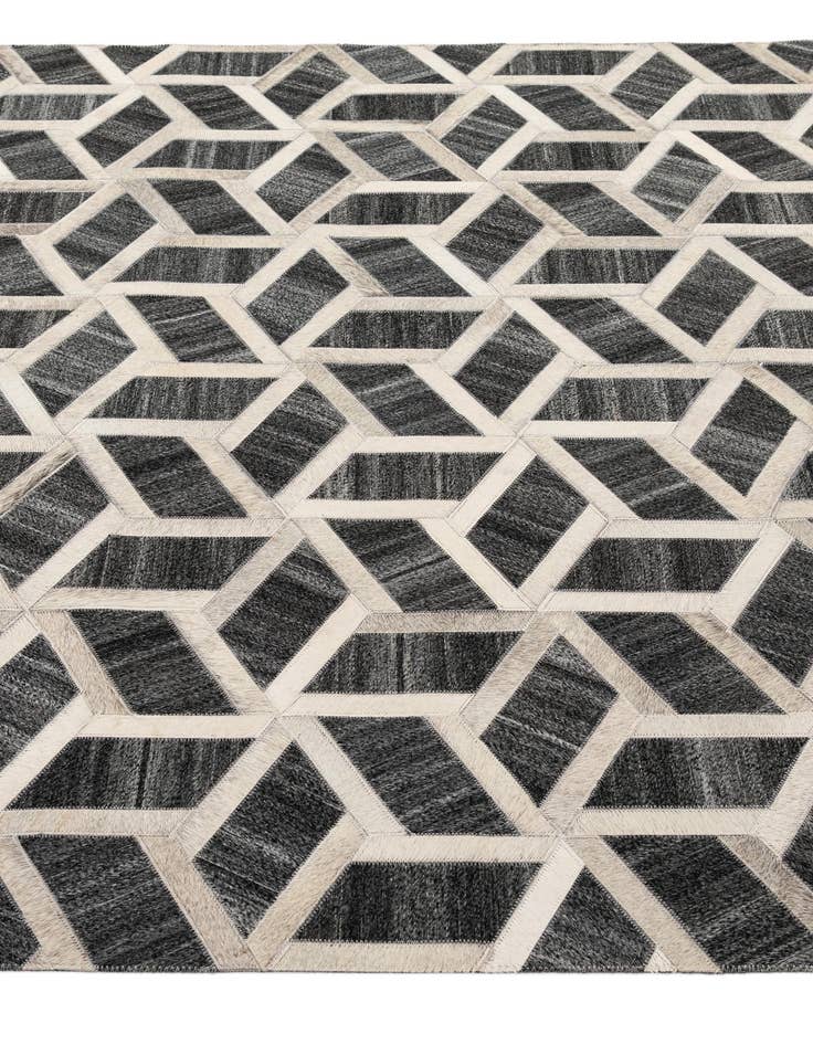 Detail image of 5' x 8' 1 Cowhide - Patchwork Rug