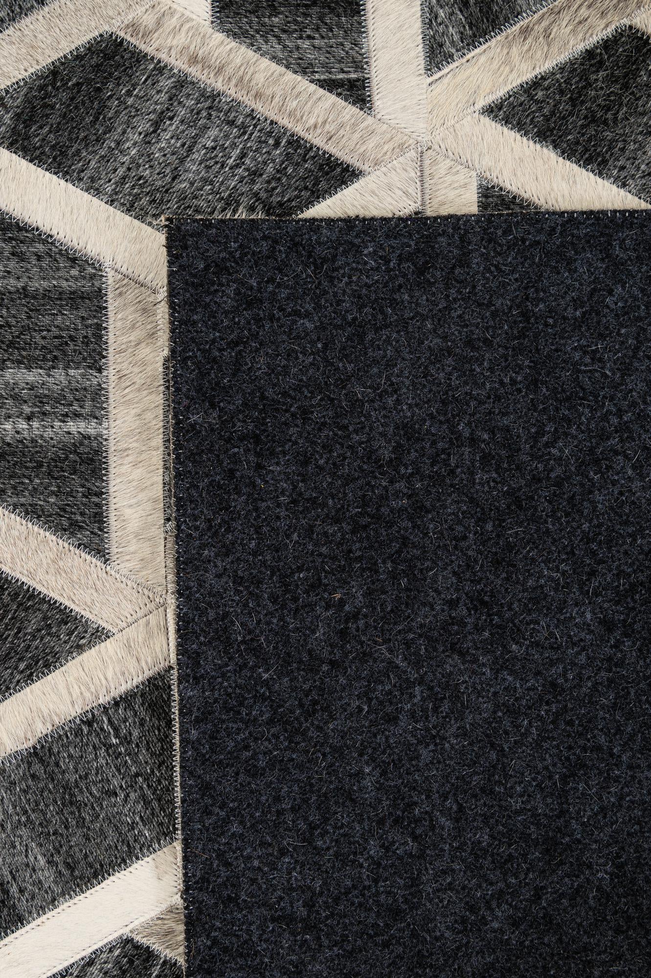 5' x 8' 1 Cowhide - Patchwork Rug