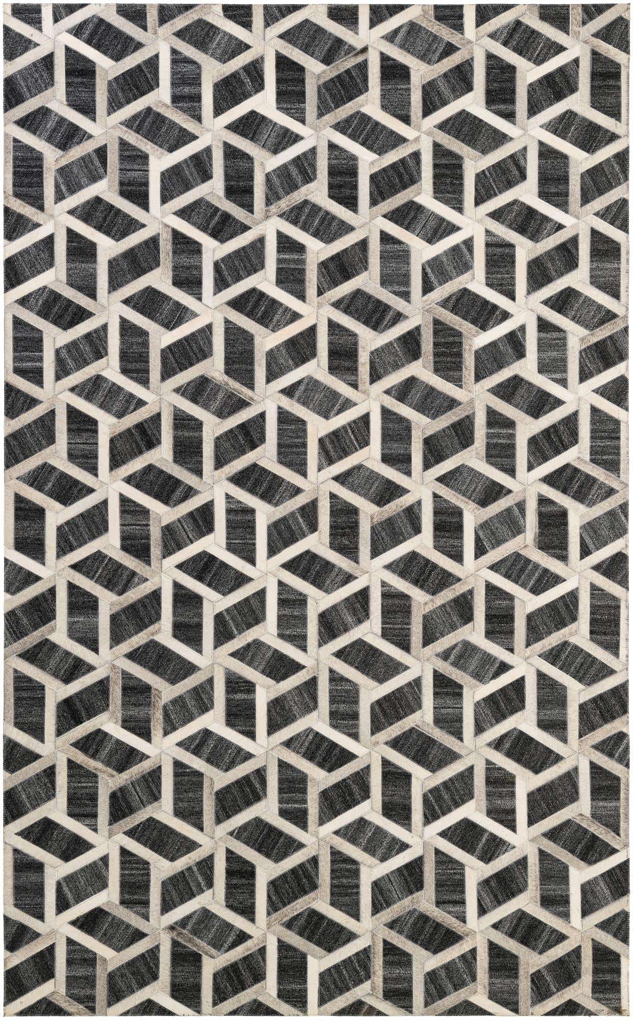 5' x 8' 1 Cowhide - Patchwork Rug