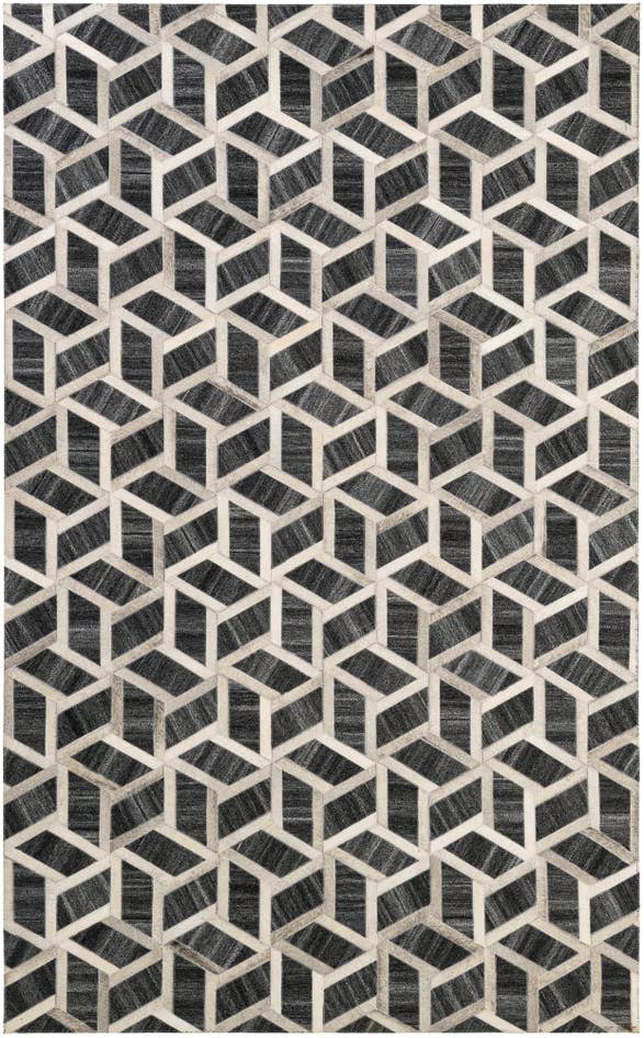 Detail image of 5' x 8' 1 Cowhide - Patchwork Rug