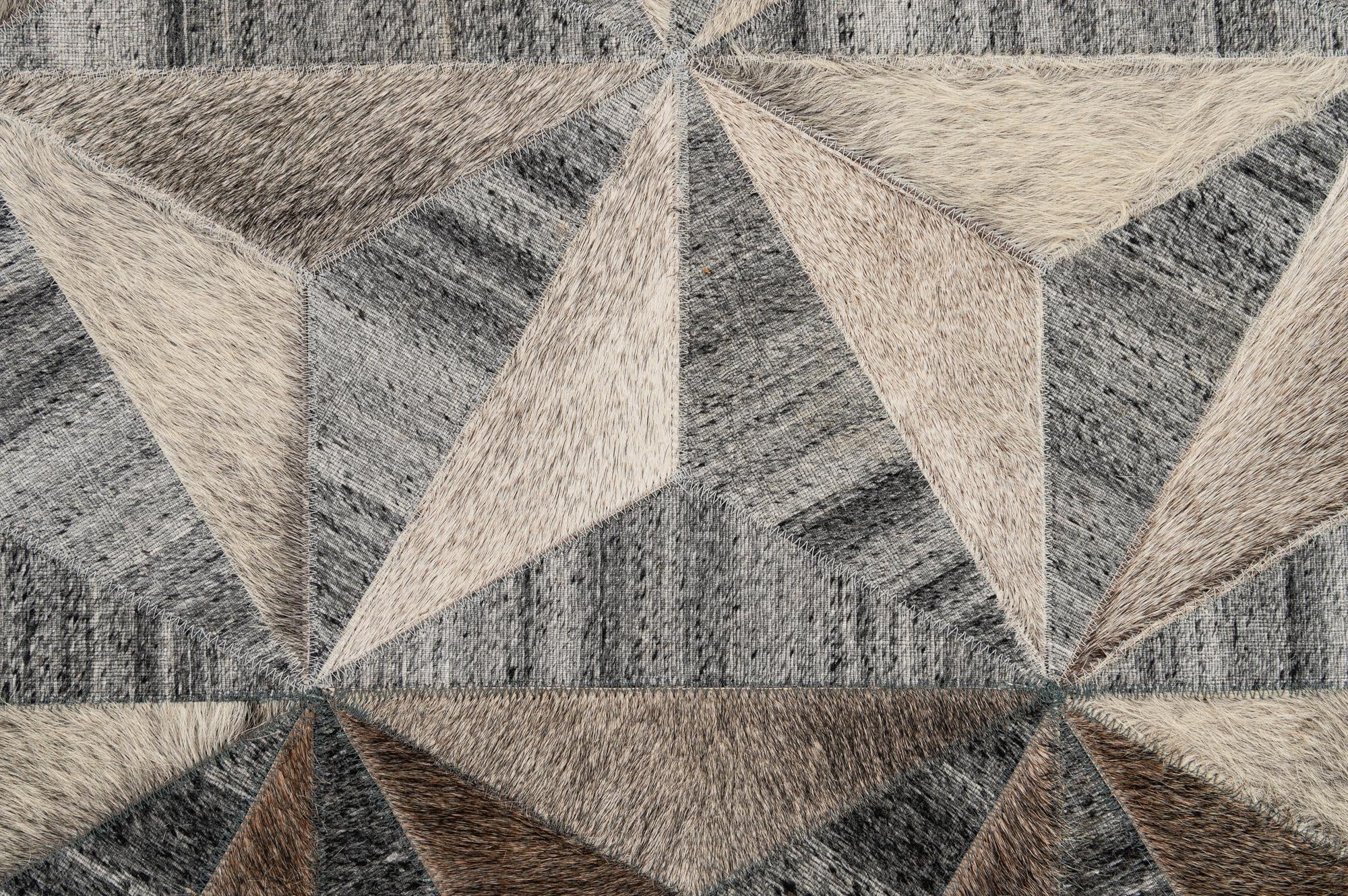 5' x 7' 9 Cowhide - Patchwork Rug
