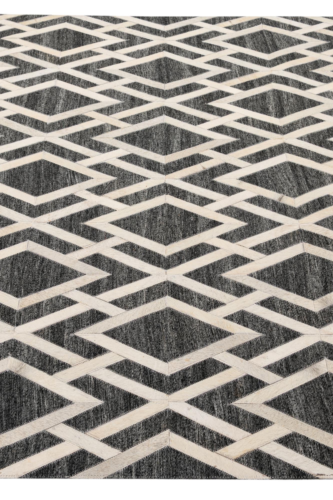 5' 1 x 7' 11 Cowhide - Patchwork Rug