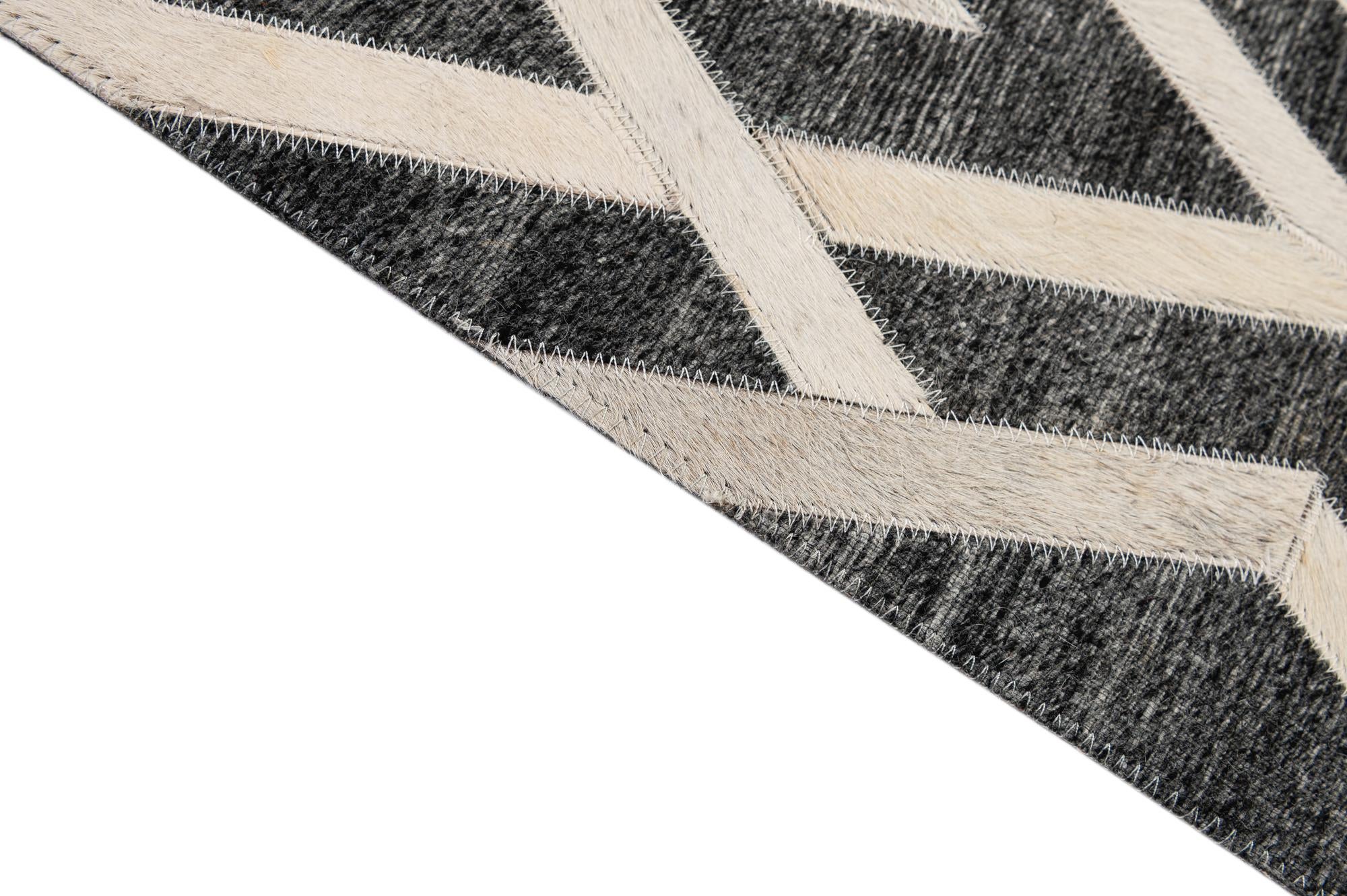 5' 1 x 7' 11 Cowhide - Patchwork Rug