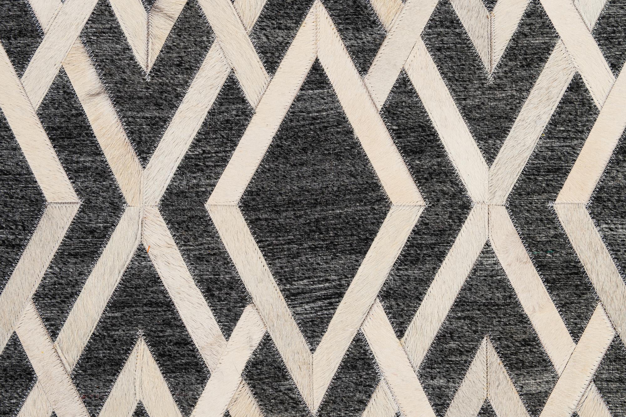 5' 1 x 7' 11 Cowhide - Patchwork Rug