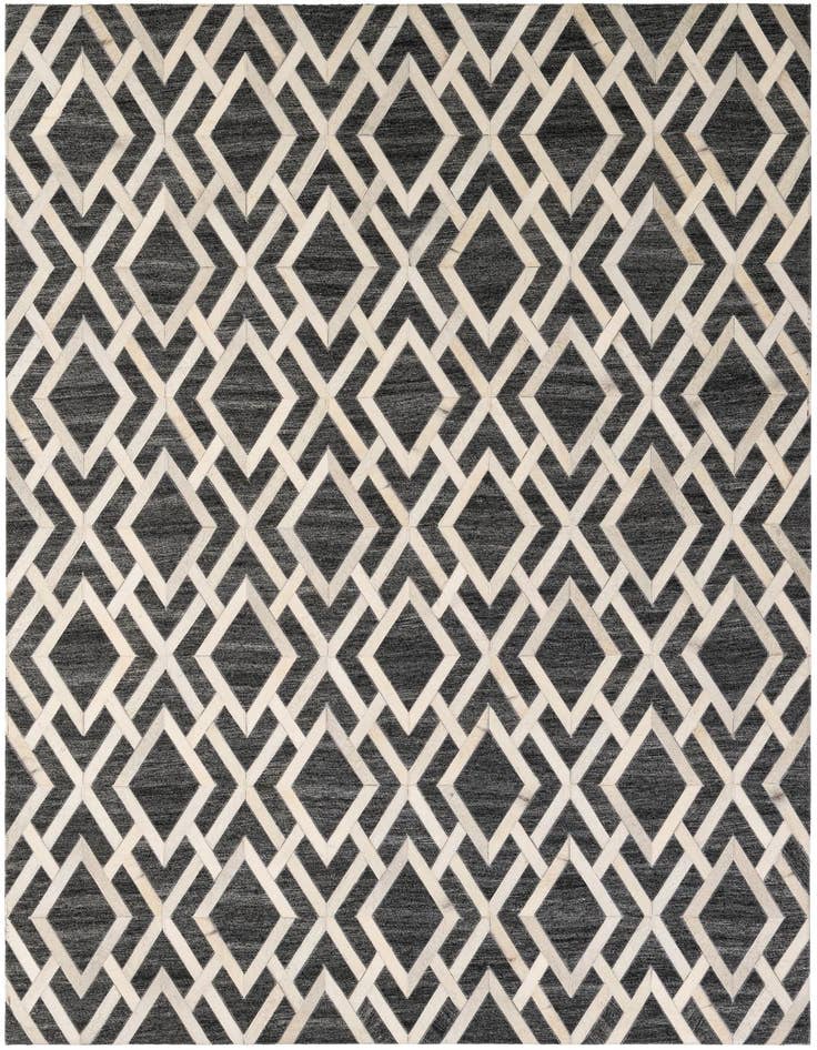 Detail image of 5' 1 x 7' 11 Cowhide - Patchwork Rug
