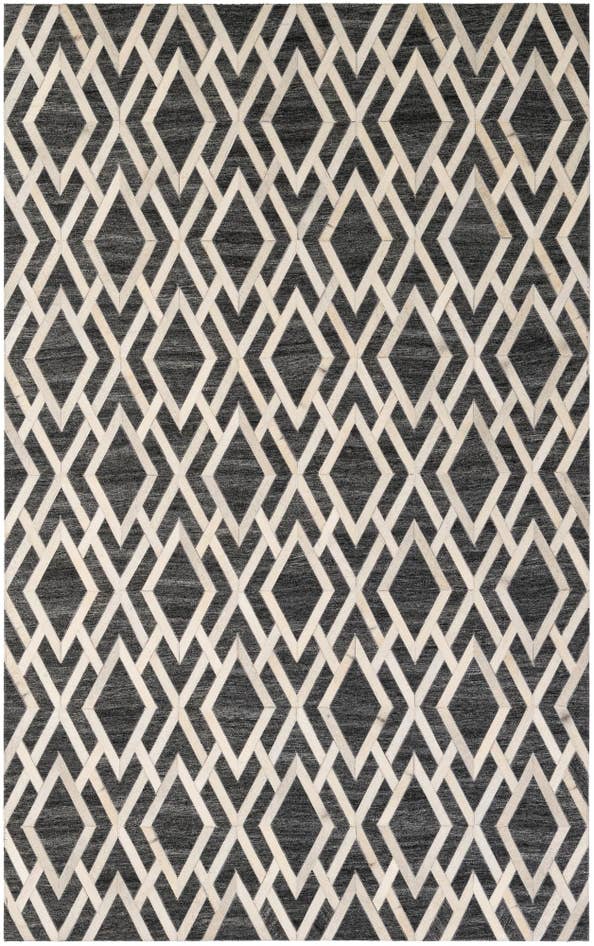 Detail image of 5' 1 x 7' 11 Cowhide - Patchwork Rug