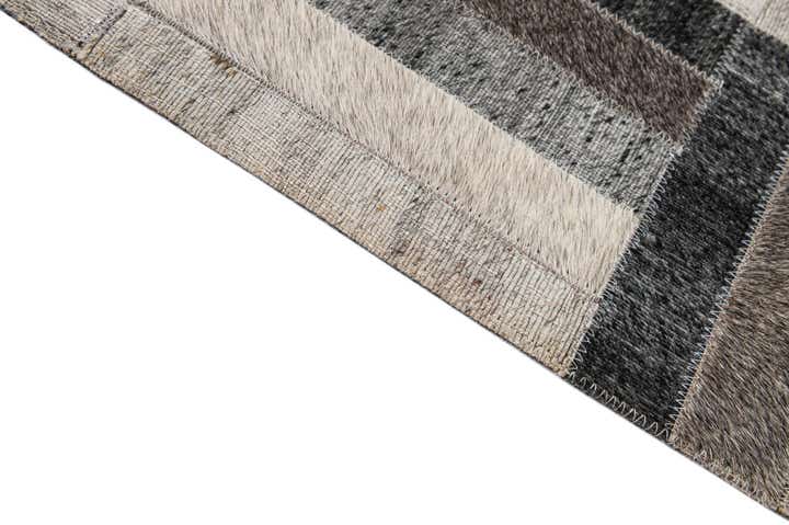 5' 3 x 7' 5 Cowhide - Patchwork Rug