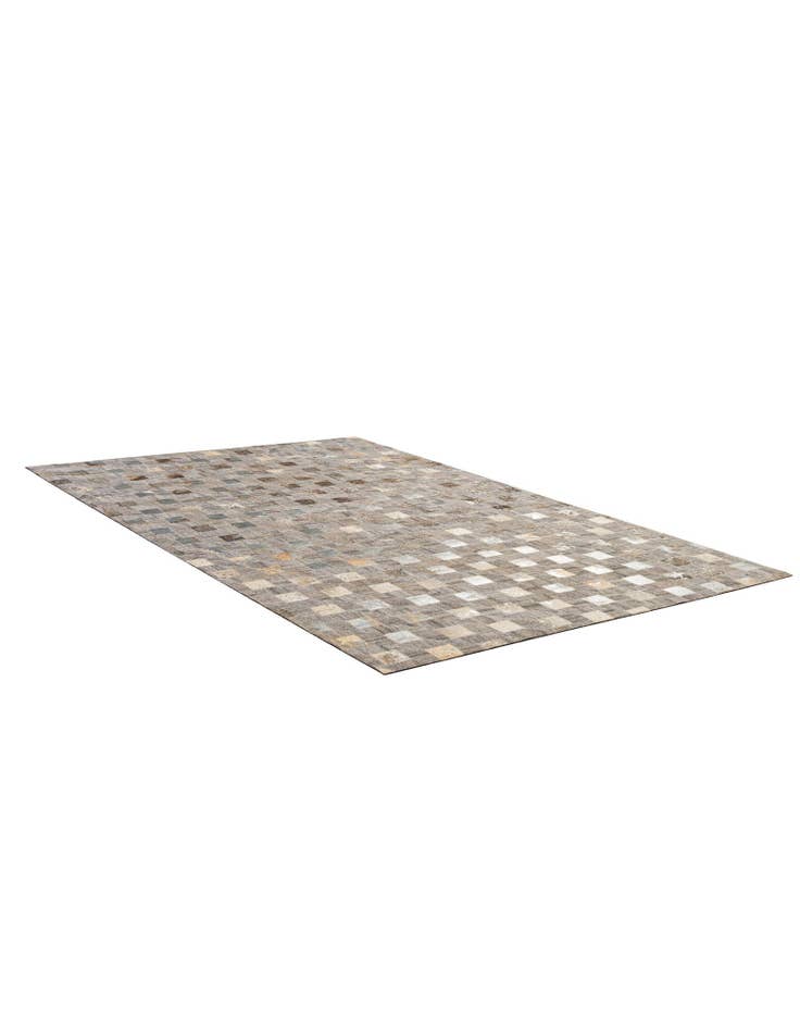 Detail image of 5' 2 x 7' 11 Cowhide - Patchwork Rug