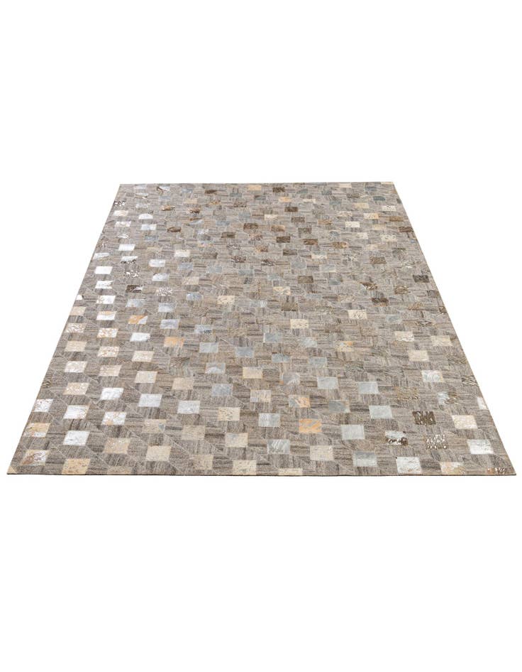 Detail image of 5' 2 x 7' 11 Cowhide - Patchwork Rug