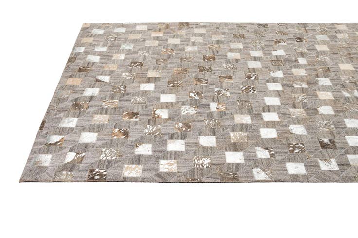Detail image of 5' 2 x 7' 11 Cowhide - Patchwork Rug