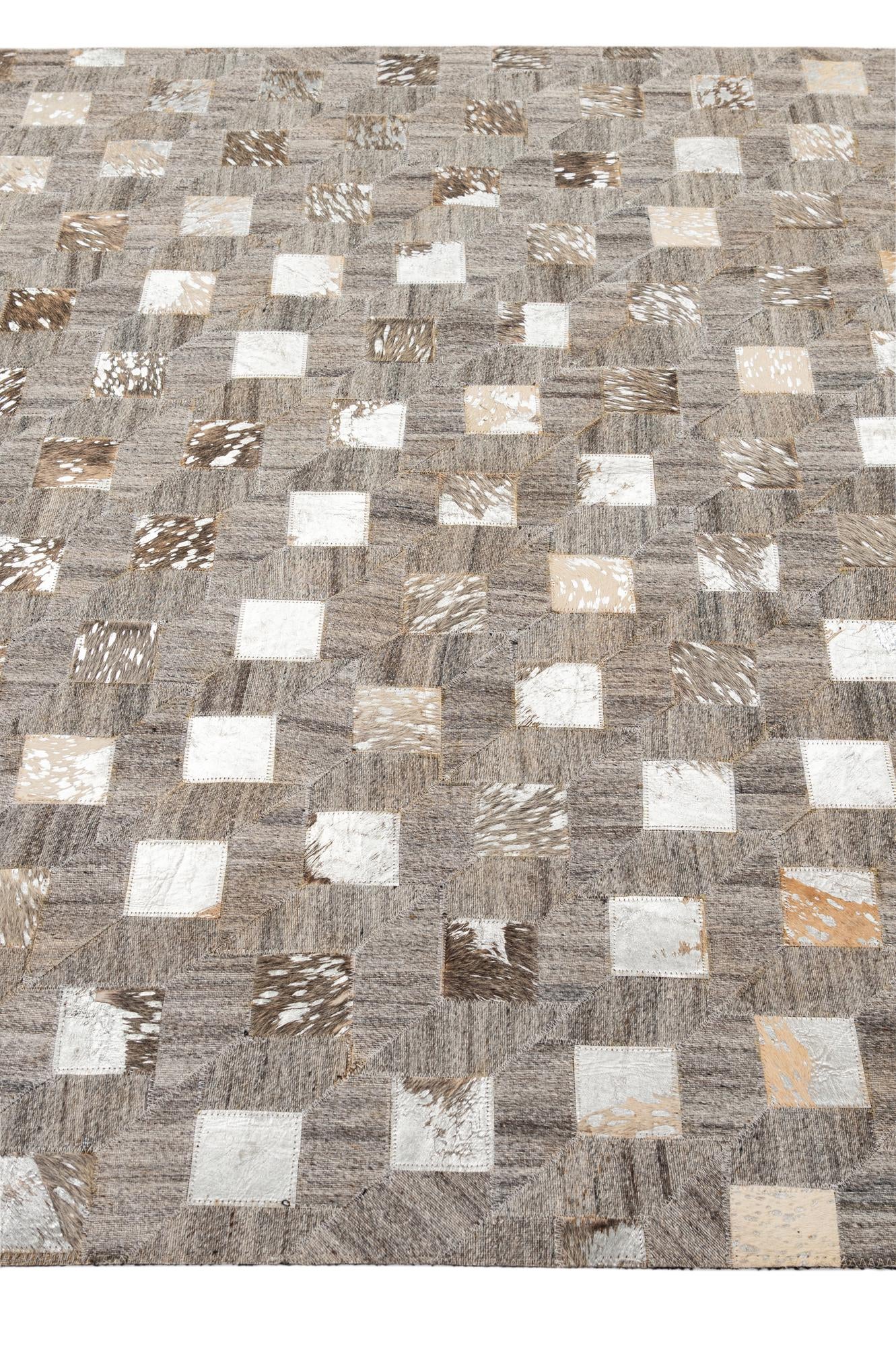 5' 2 x 7' 11 Cowhide - Patchwork Rug