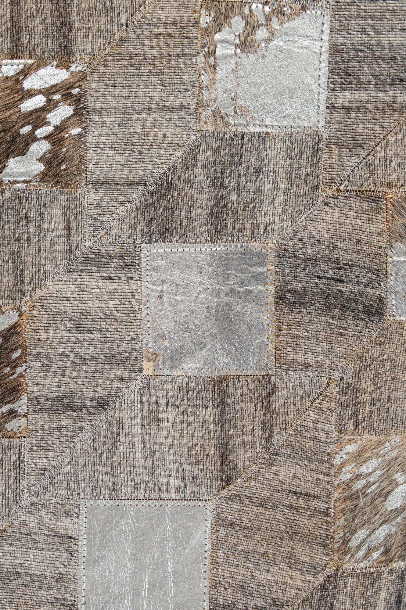 5' 2 x 7' 11 Cowhide - Patchwork Rug