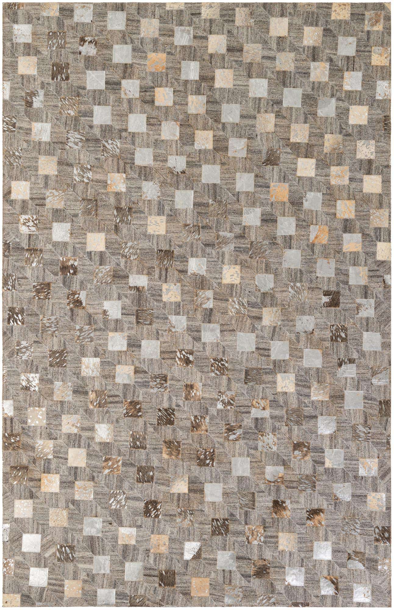 5' 2 x 7' 11 Cowhide - Patchwork Rug
