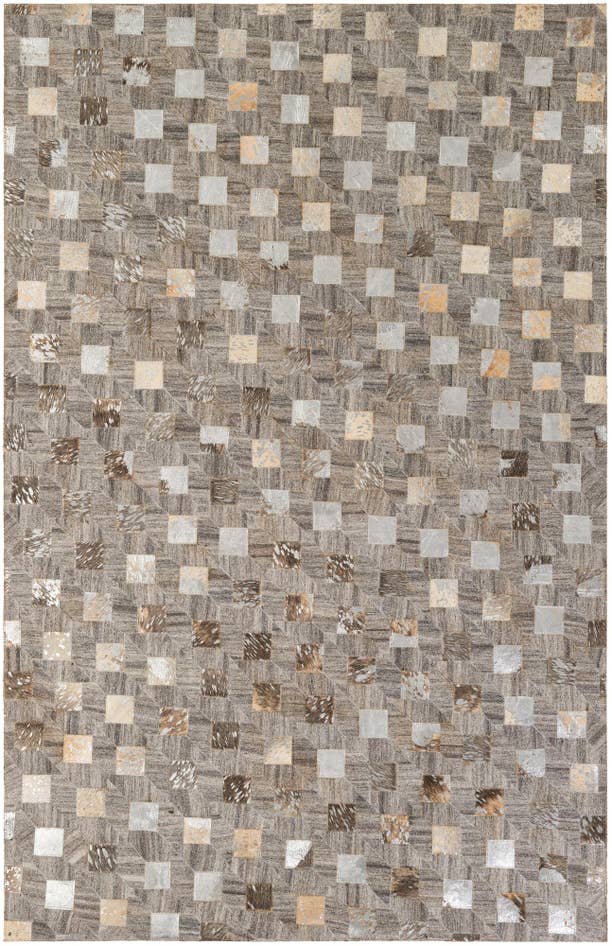Detail image of 5' 2 x 7' 11 Cowhide - Patchwork Rug