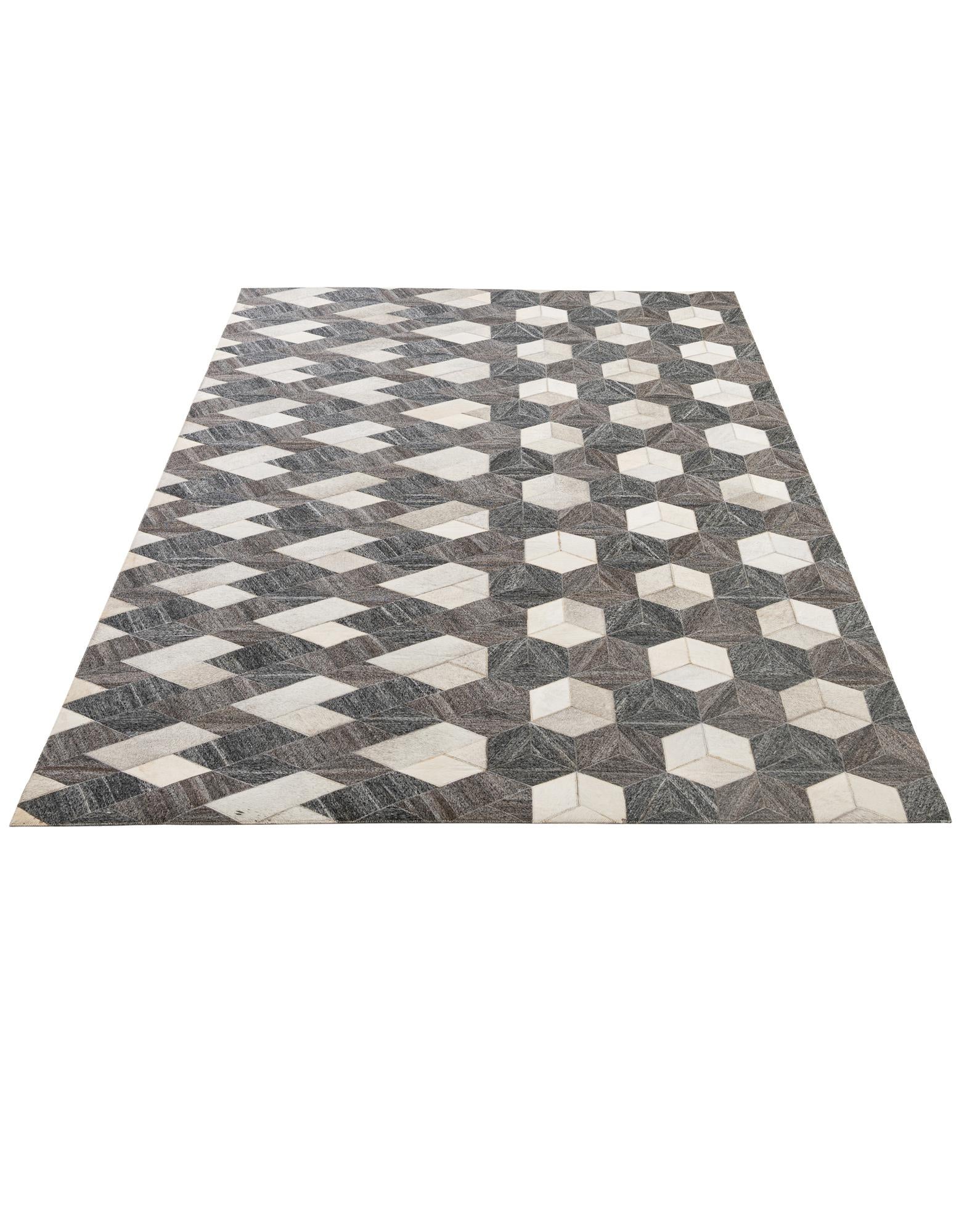 5' 3 x 8' Cowhide - Patchwork Rug