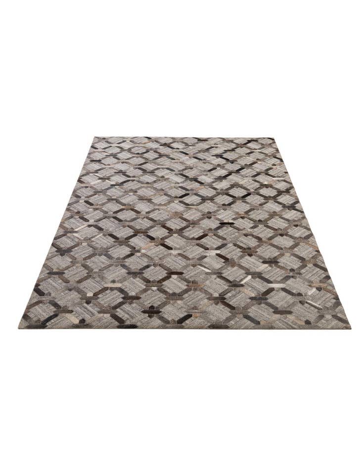 Detail image of 5' 3 x 8' 1 Cowhide - Patchwork Rug