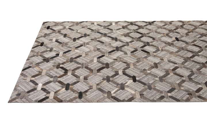 5' 3 x 8' 1 Cowhide - Patchwork Rug