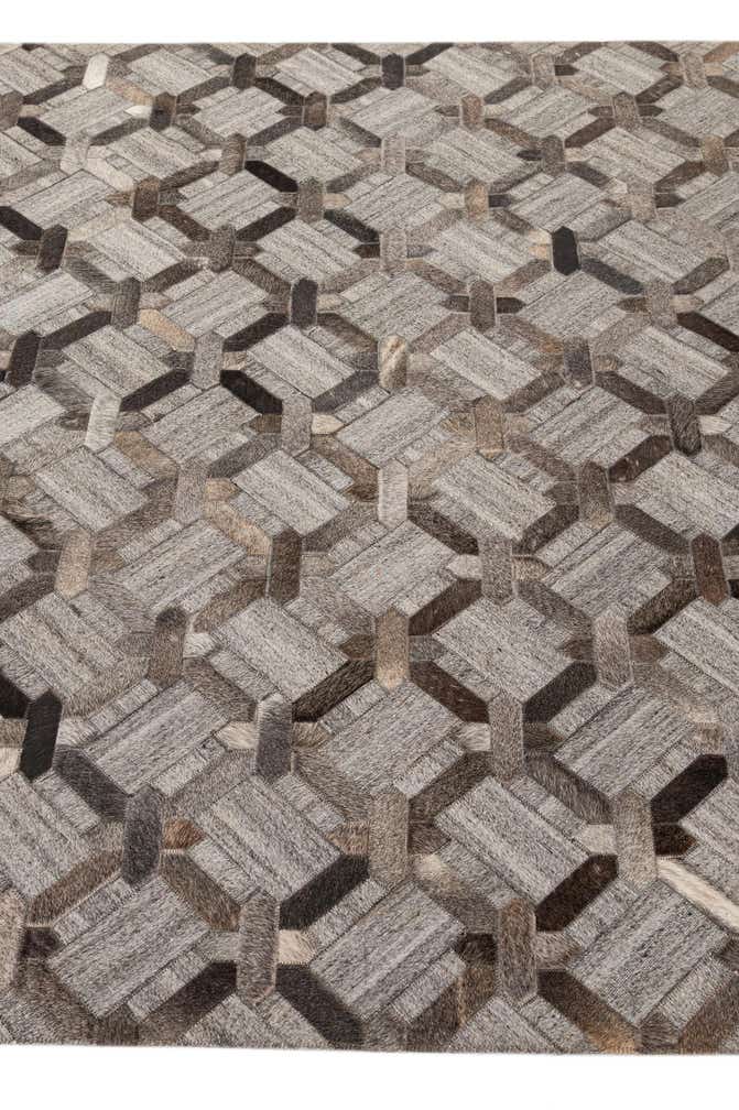 5' 3 x 8' 1 Cowhide - Patchwork Rug