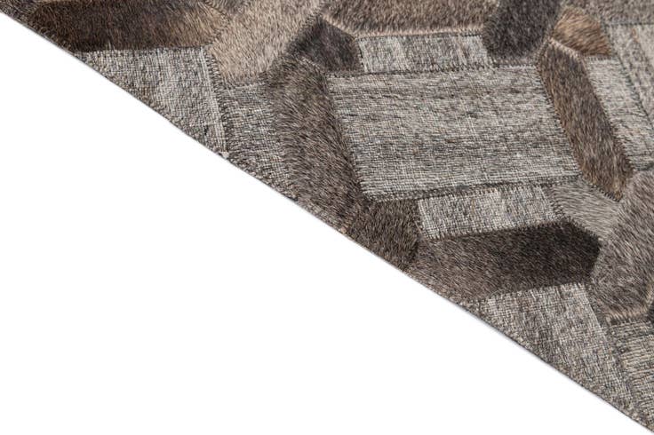 Detail image of 5' 3 x 8' 1 Cowhide - Patchwork Rug