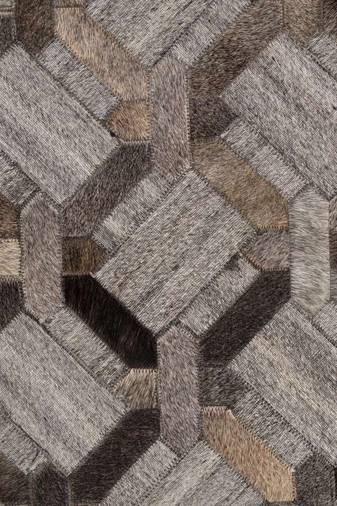 5' 3 x 8' 1 Cowhide - Patchwork Rug