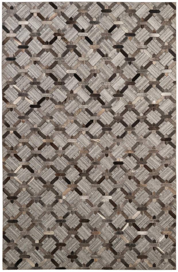 Detail image of 5' 3 x 8' 1 Cowhide - Patchwork Rug