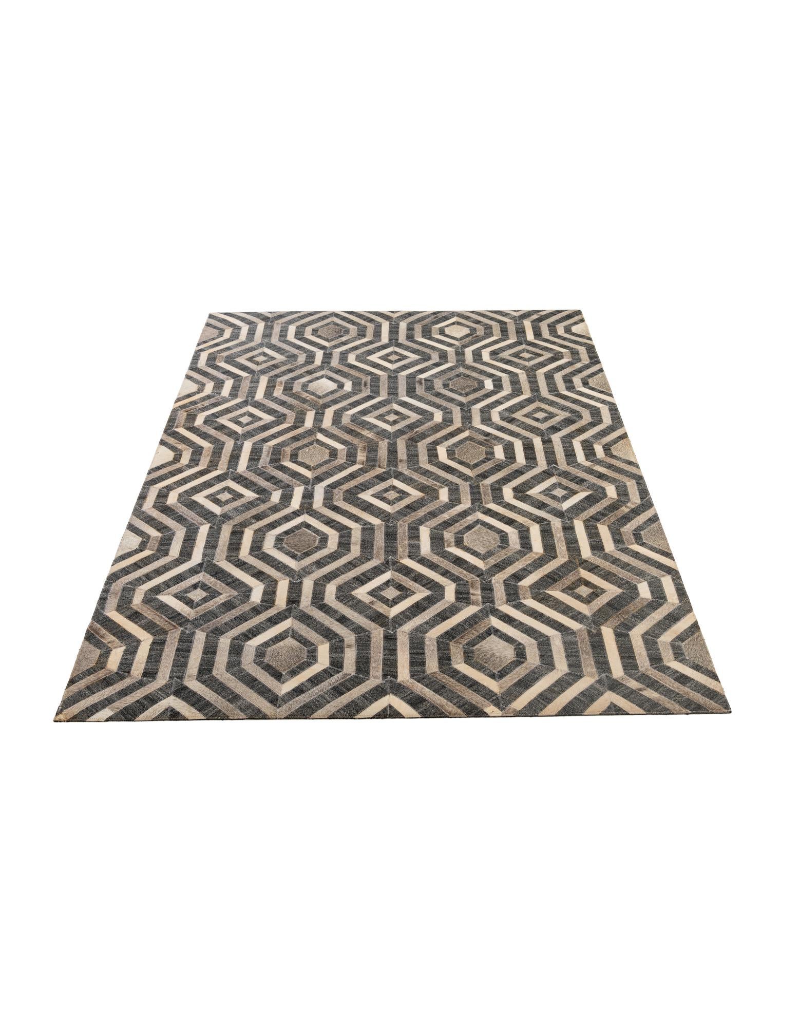 5' 1 x 8' Cowhide - Patchwork Rug