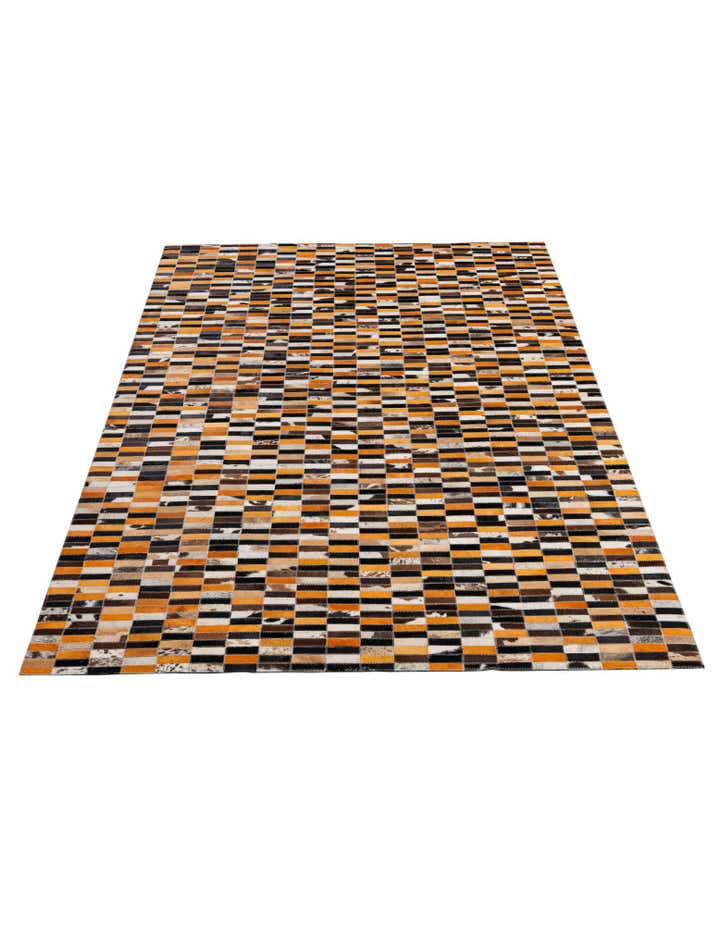 4' 11 x 7' 10 Cowhide - Patchwork Rug