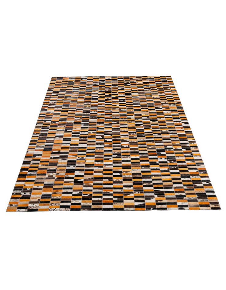 Detail image of 4' 11 x 7' 10 Cowhide - Patchwork Rug