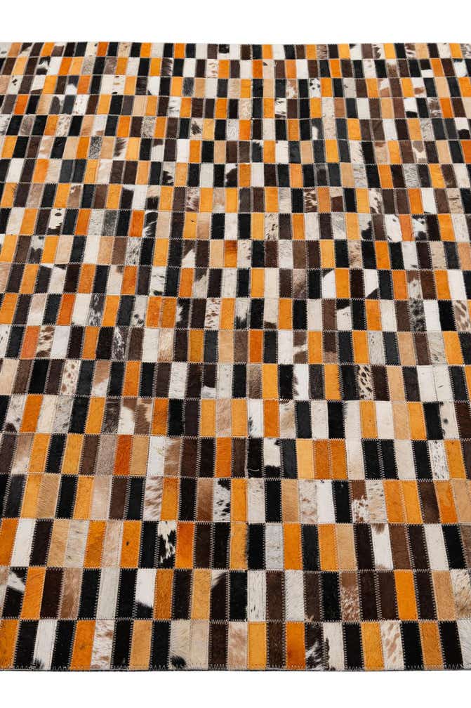 4' 11 x 7' 10 Cowhide - Patchwork Rug