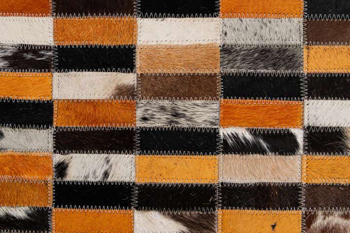 4' 11 x 7' 10 Cowhide - Patchwork Rug
