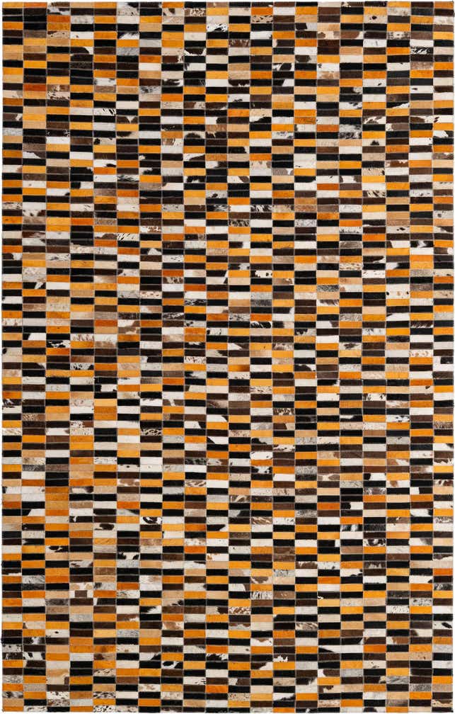 4' 11 x 7' 10 Cowhide - Patchwork Rug