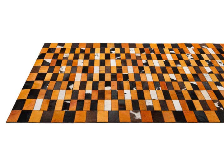5' 1 x 8' Cowhide - Patchwork Rug