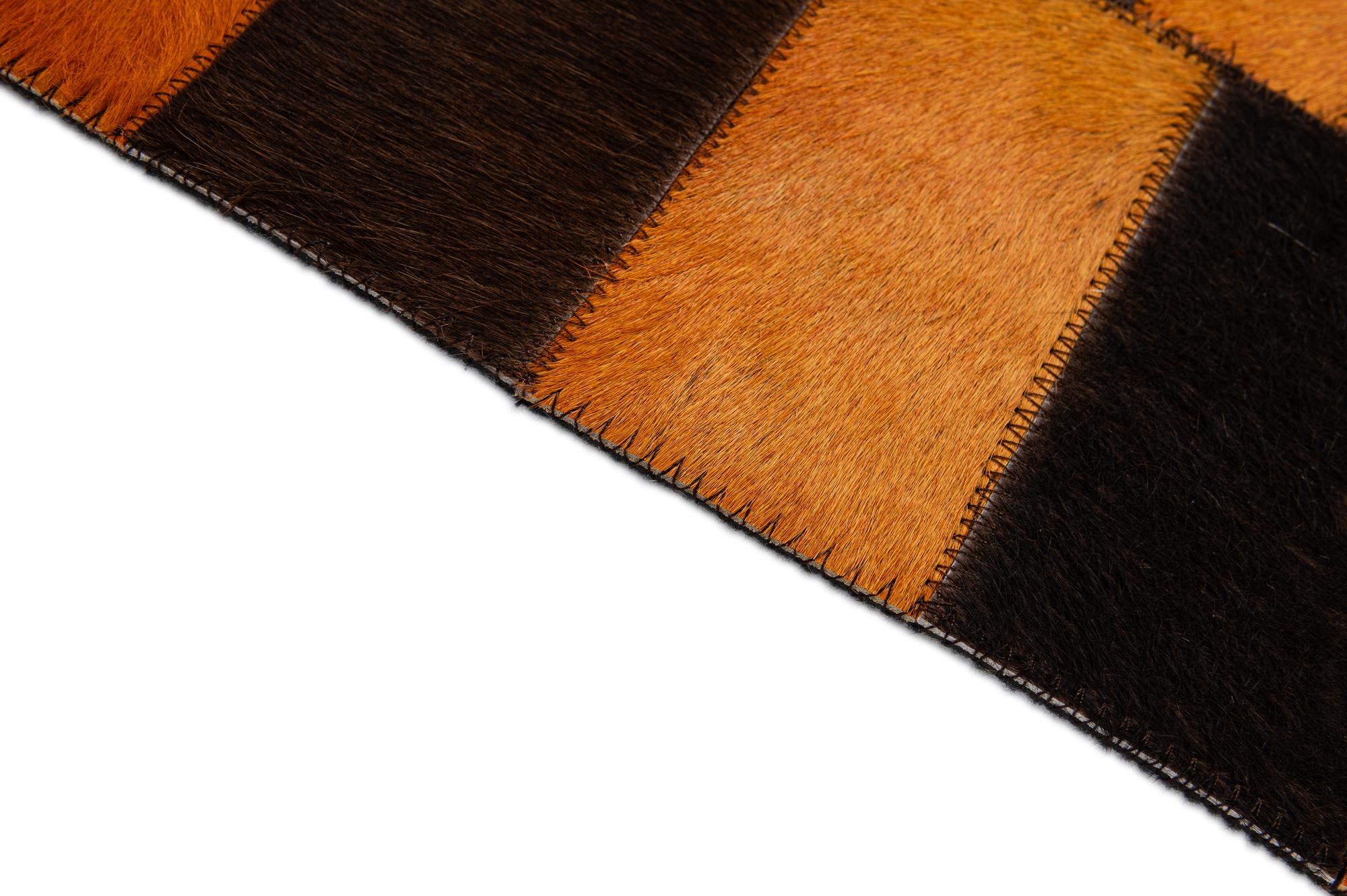 5' 1 x 8' Cowhide - Patchwork Rug