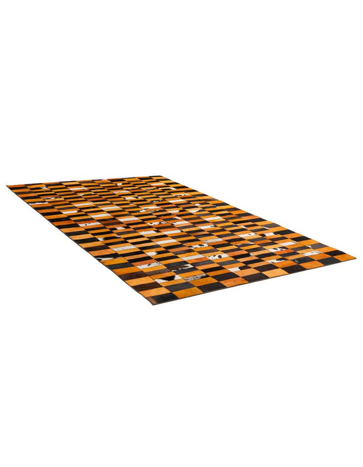 Detail image of 5' 1 x 7' 11 Cowhide - Patchwork Rug