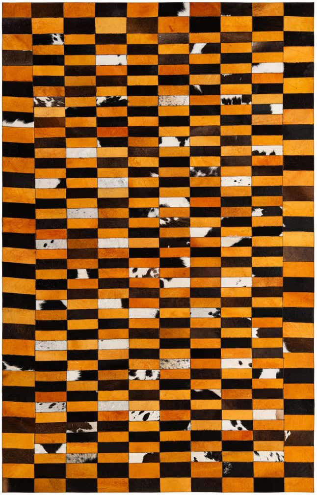 5' 1 x 7' 11 Cowhide - Patchwork Rug