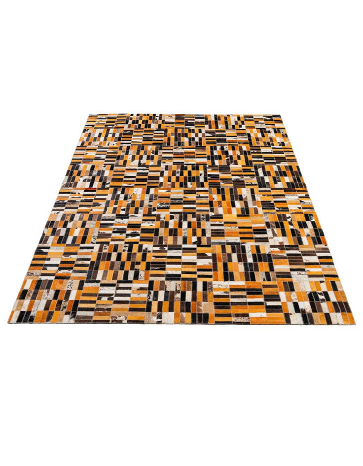 Detail image of 5' x 7' 11 Cowhide - Patchwork Rug