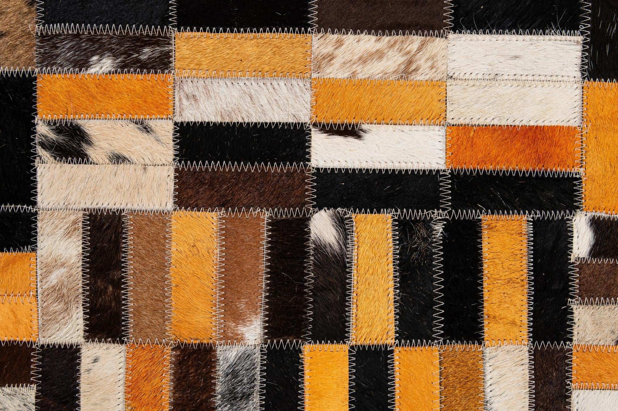 5' x 7' 11 Cowhide - Patchwork Rug