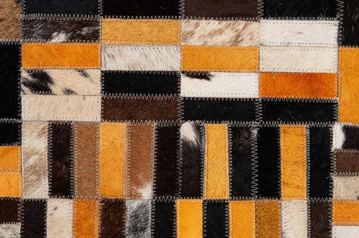 5' x 7' 11 Cowhide - Patchwork Rug