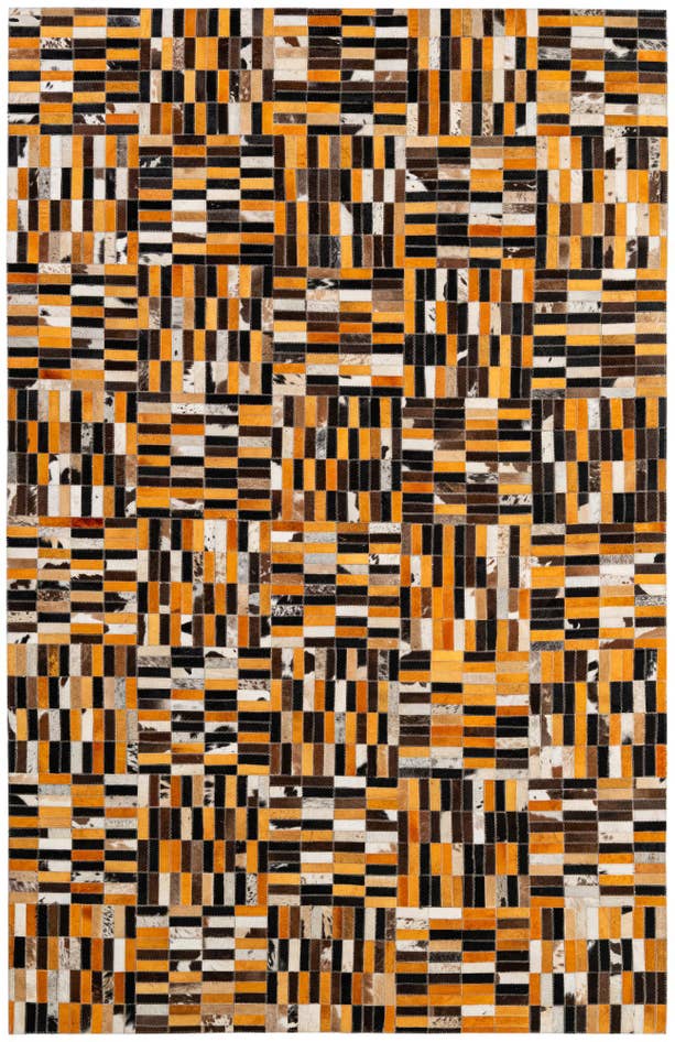 Detail image of 5' x 7' 11 Cowhide - Patchwork Rug