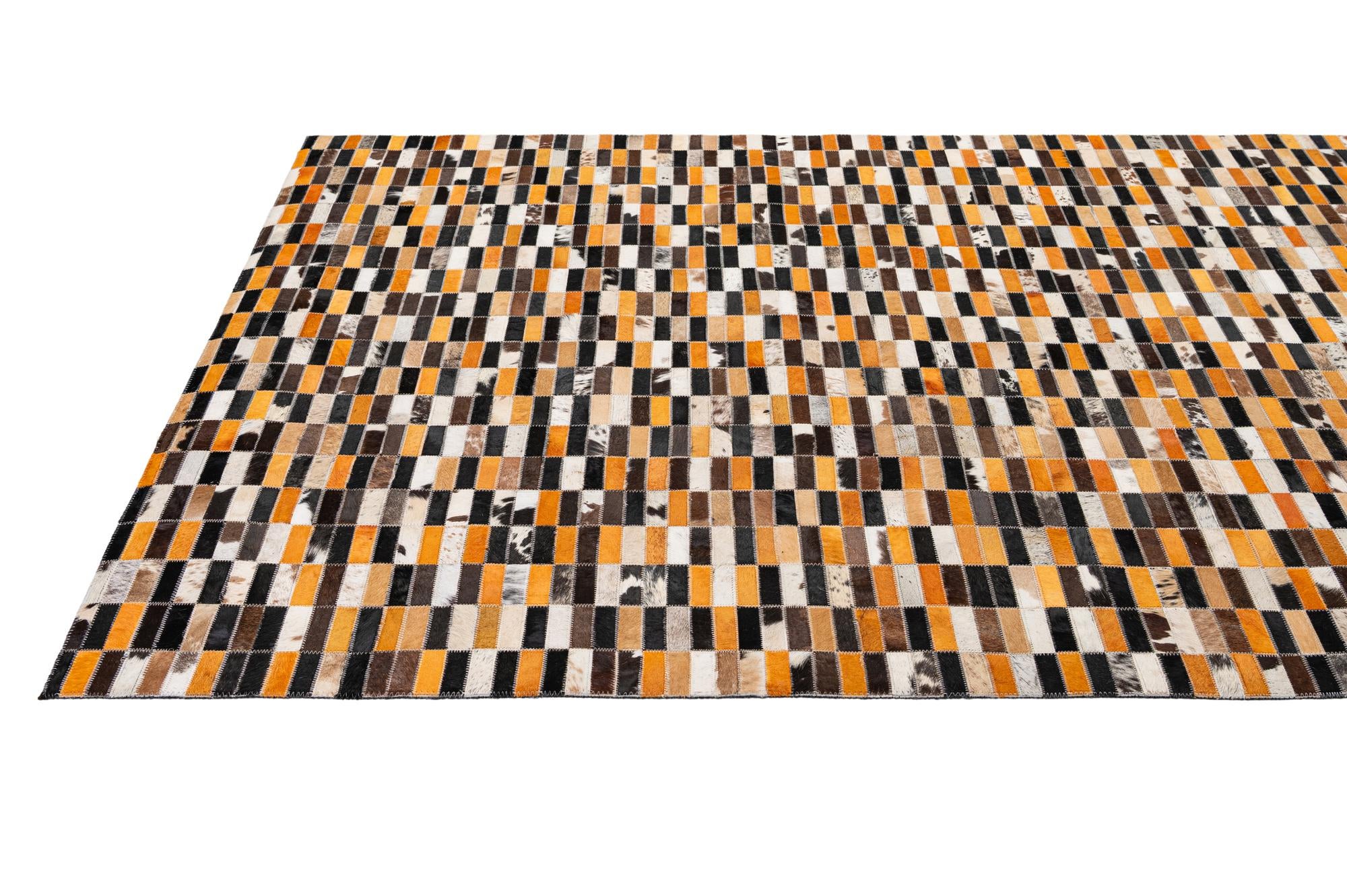 5' x 8' Cowhide - Patchwork Rug