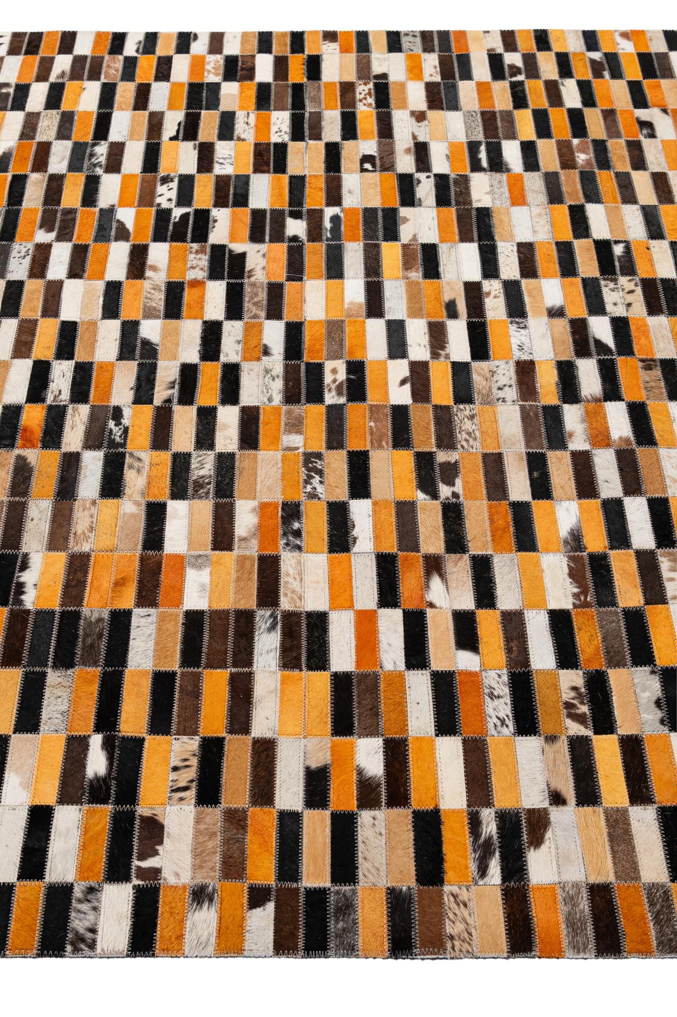 5' x 8' Cowhide - Patchwork Rug
