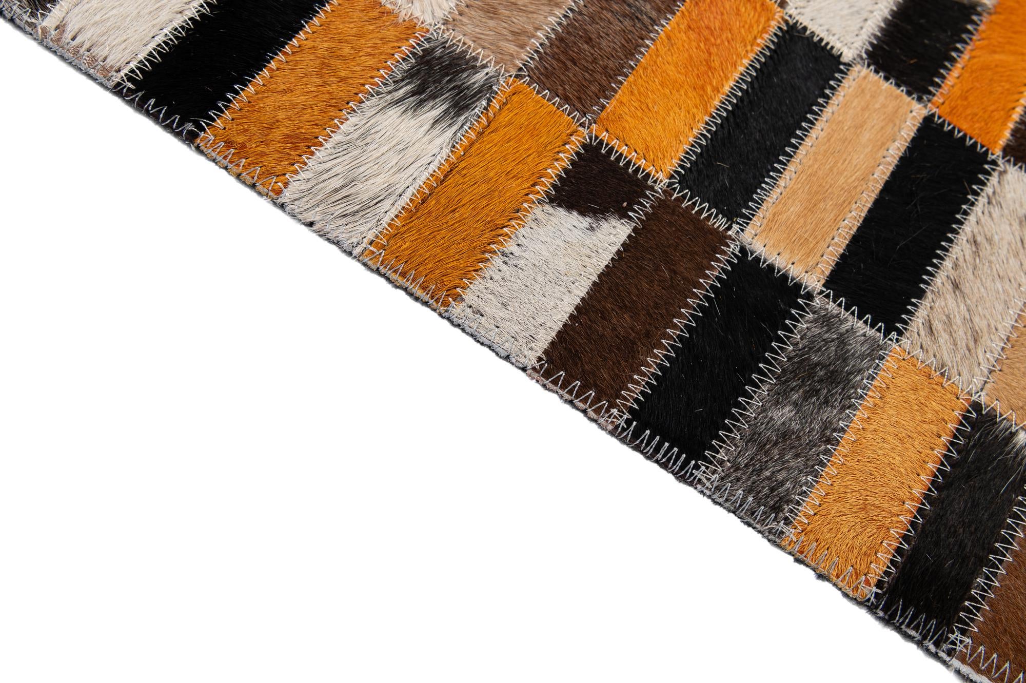 5' x 8' Cowhide - Patchwork Rug