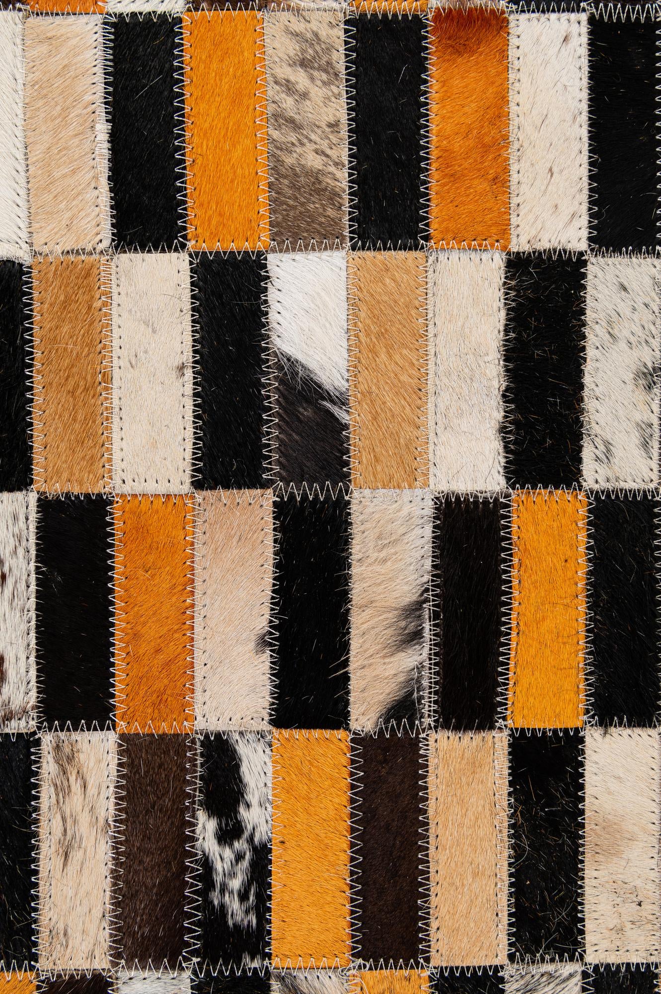 5' x 8' Cowhide - Patchwork Rug