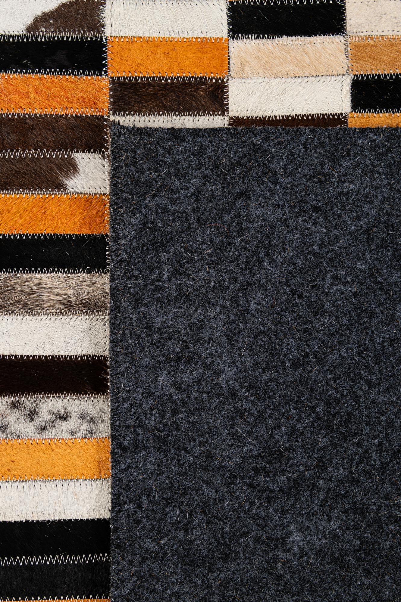 5' x 8' Cowhide - Patchwork Rug