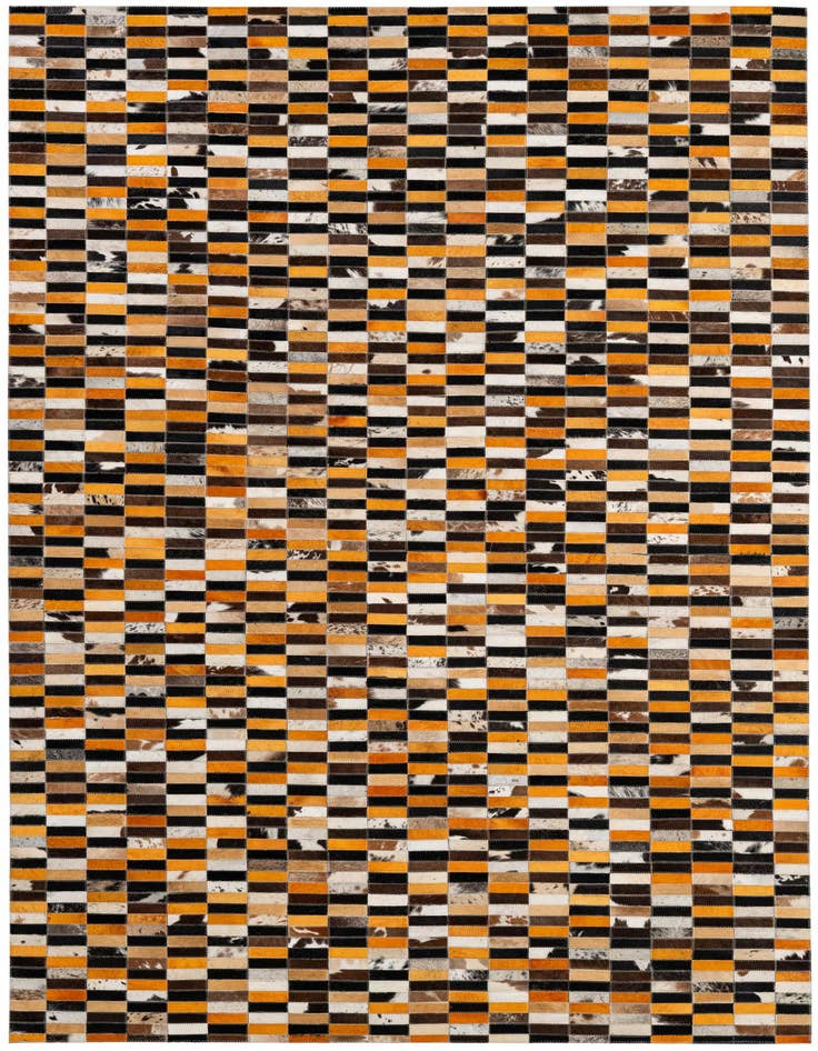 Detail image of 5' x 8' Cowhide - Patchwork Rug