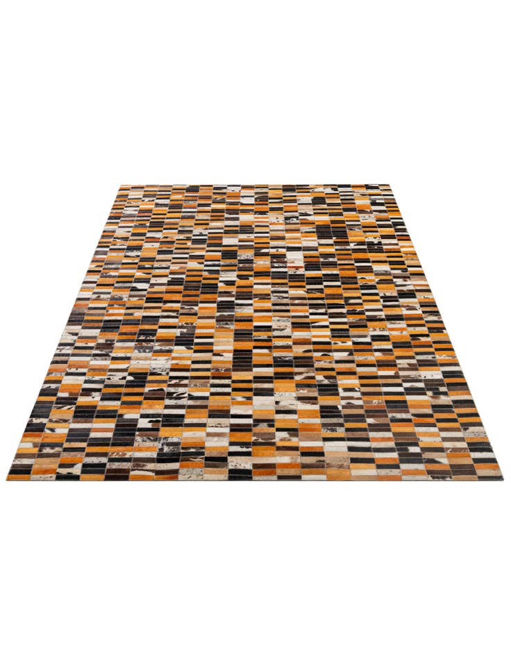Detail image of 4' 11 x 7' 9 Cowhide - Patchwork Rug
