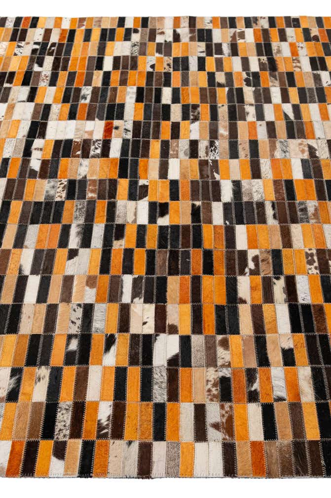 4' 11 x 7' 9 Cowhide - Patchwork Rug