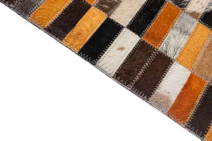 4' 11 x 7' 9 Cowhide - Patchwork Rug
