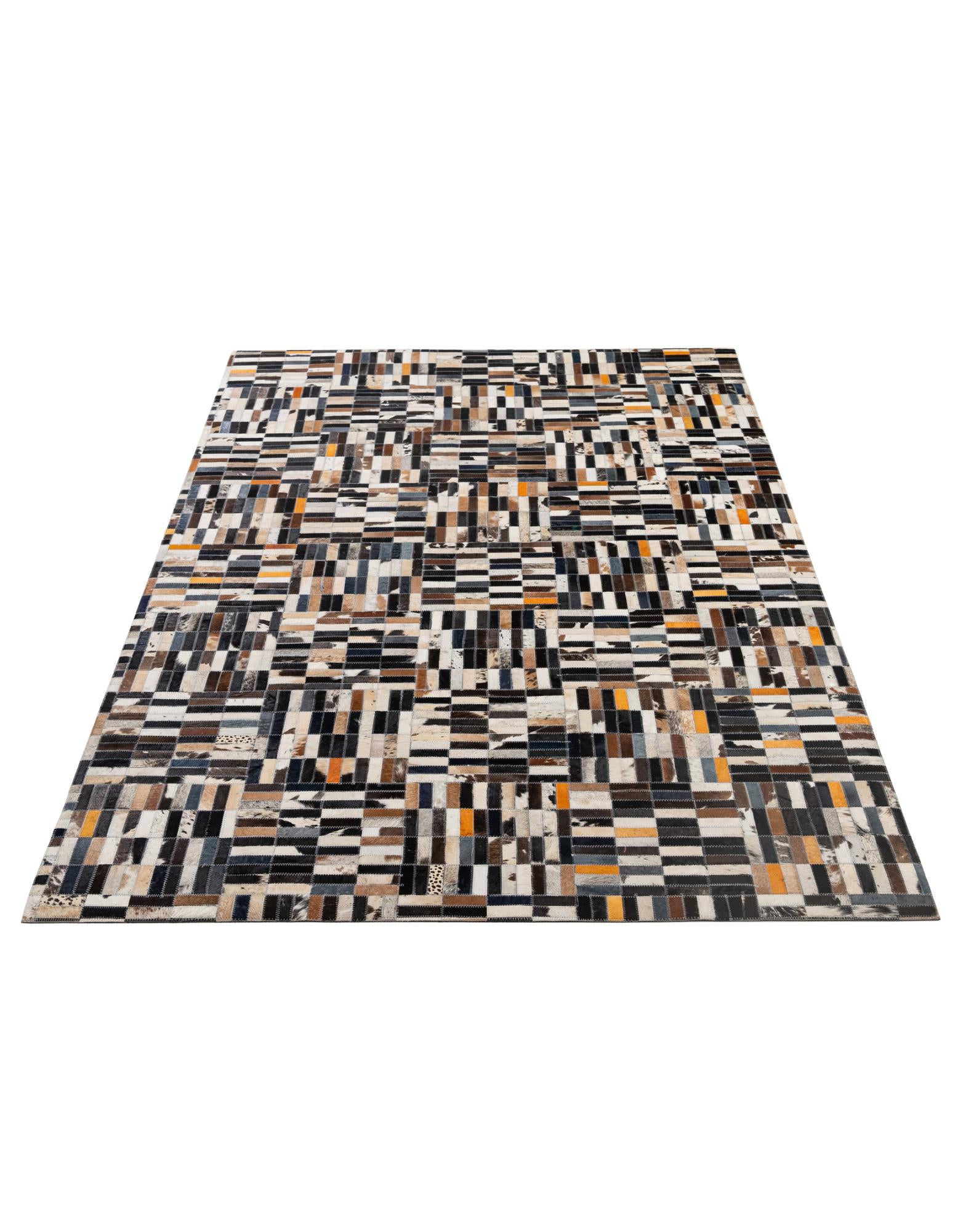 5' 1 x 7' Cowhide - Patchwork Rug
