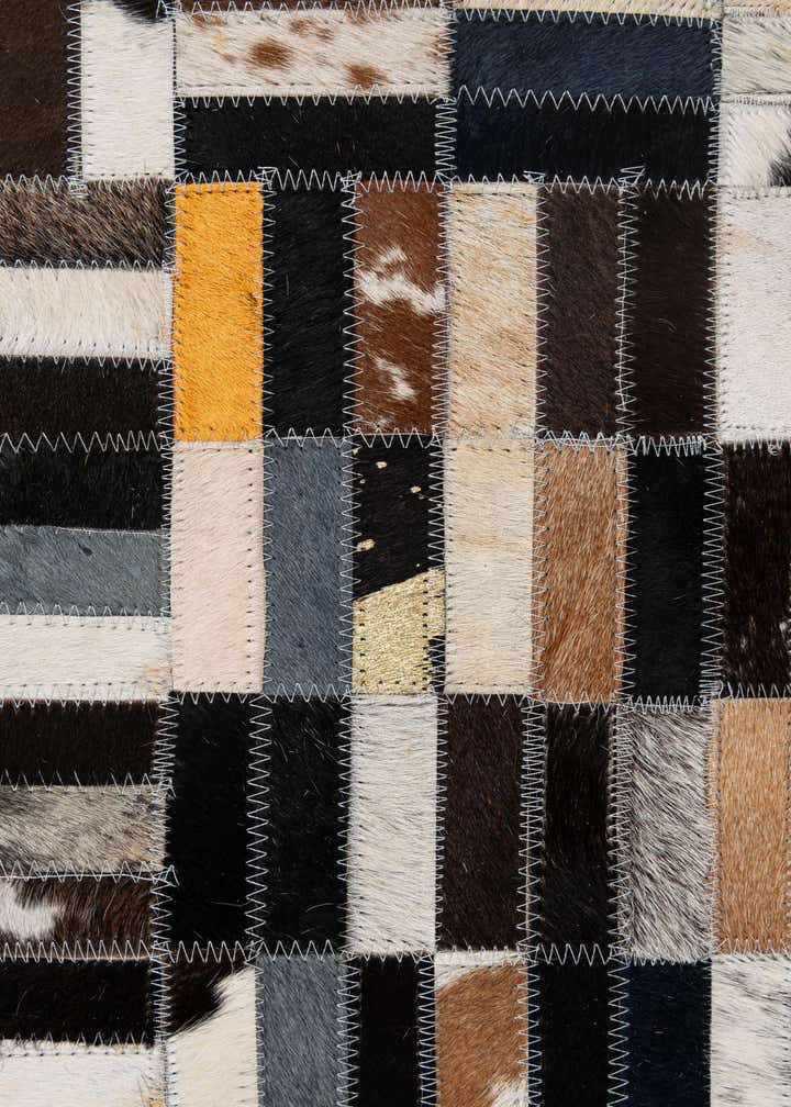 5' 1 x 8' 2 Cowhide - Patchwork Rug